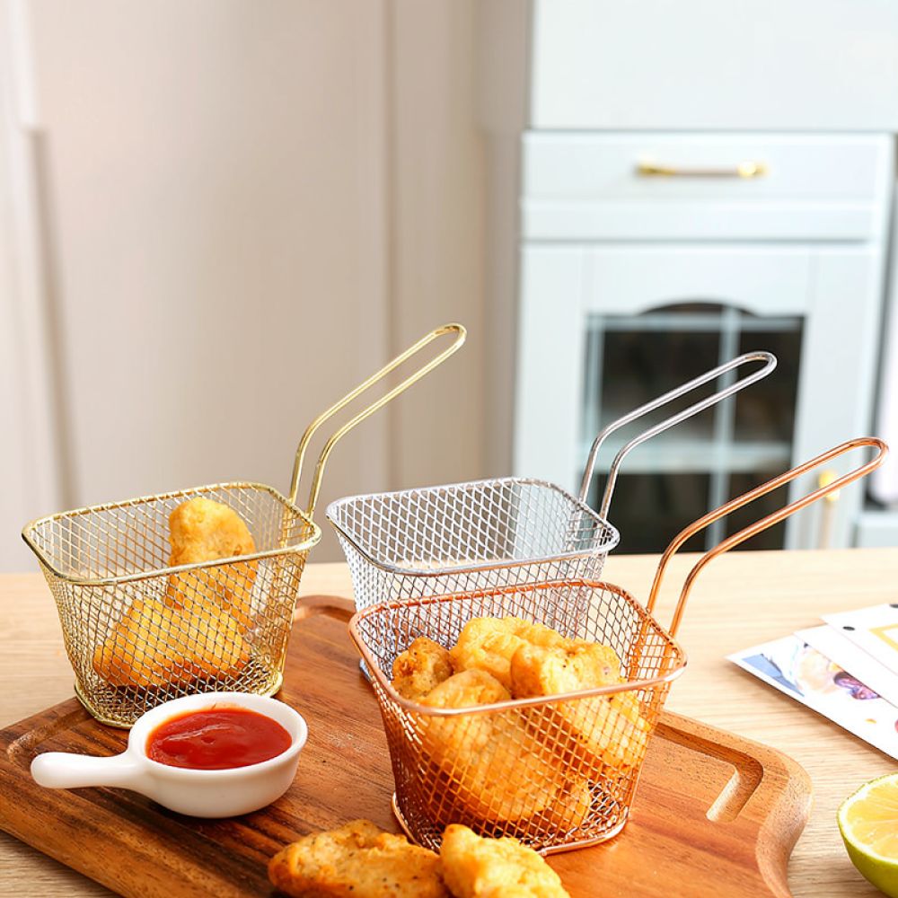 Food Snacks Catering - Cesto decorativo pequeno e quadrado para