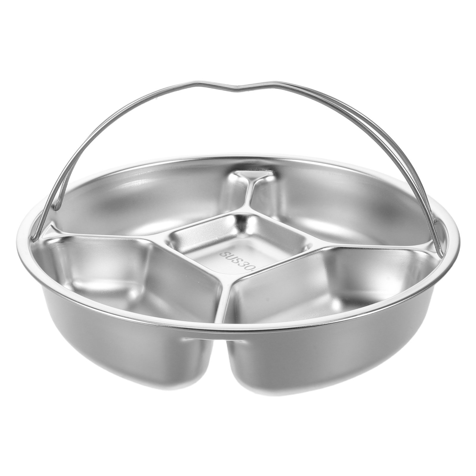 Bandeja de servir em aço inoxi - Healthy Snacks Food avaliação e preço