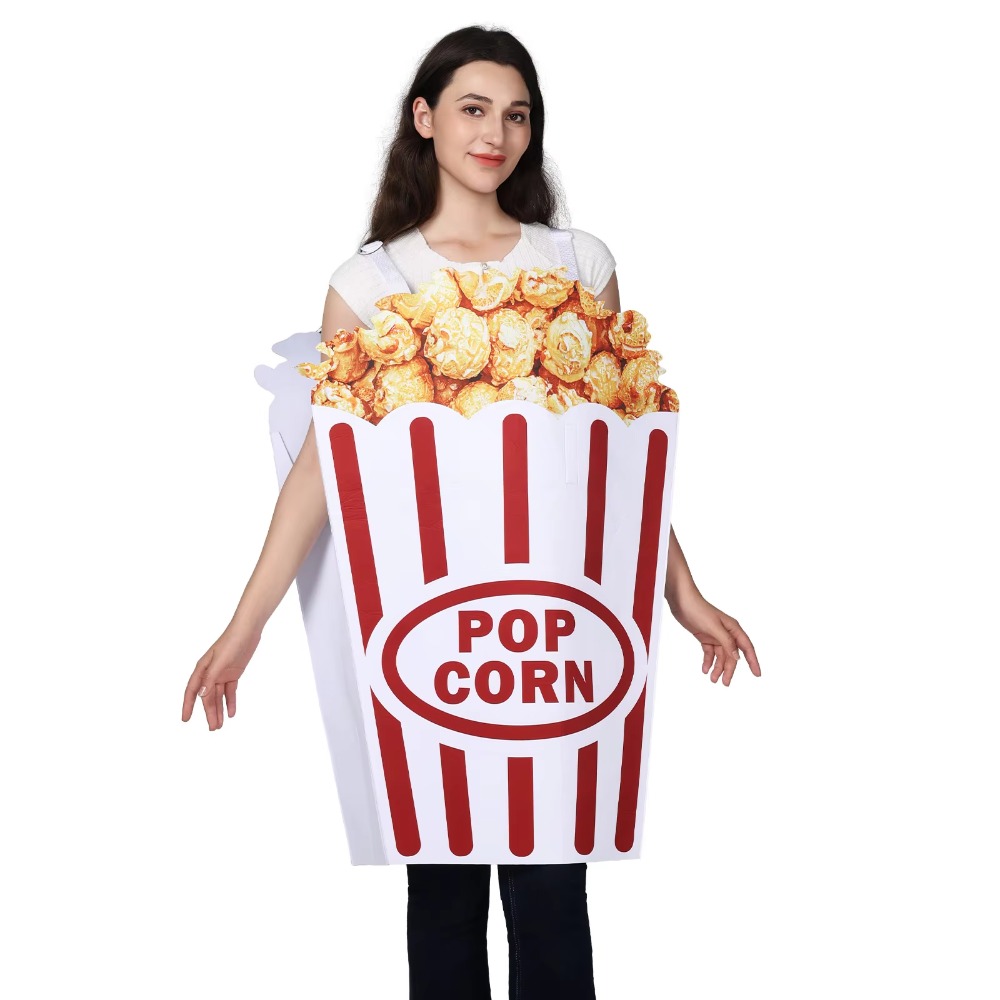 Fantasia de Cosplay de Pipoca  - Popcorn avaliação e preço