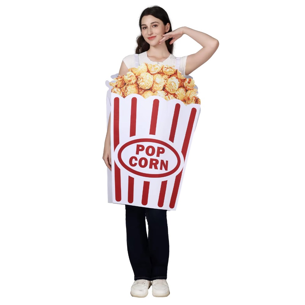 Fantasia de Cosplay de Pipoca  - Popcorn avaliação e preço